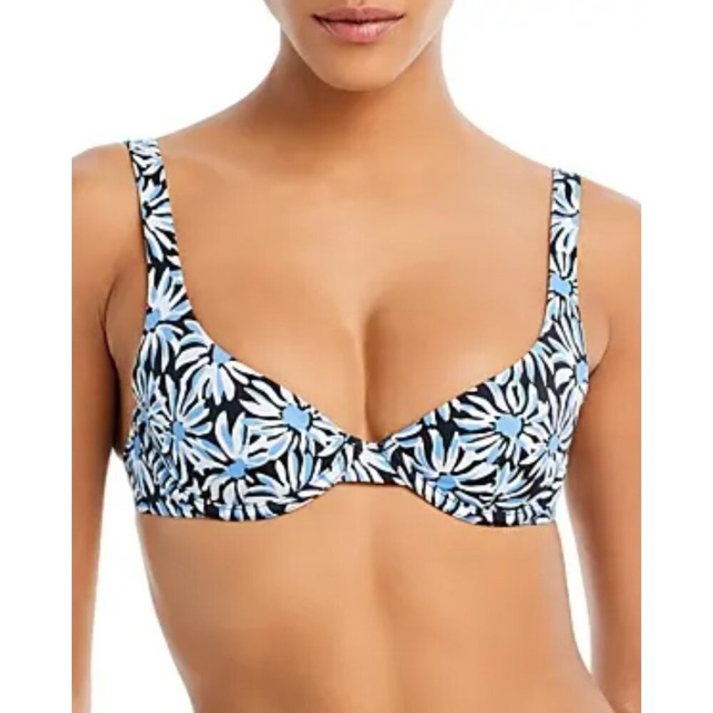 Cuup Swim The Scoop Balconette Bikini Top Bloom Cloud‎ Size 20 (38F, 40E, 42D)
